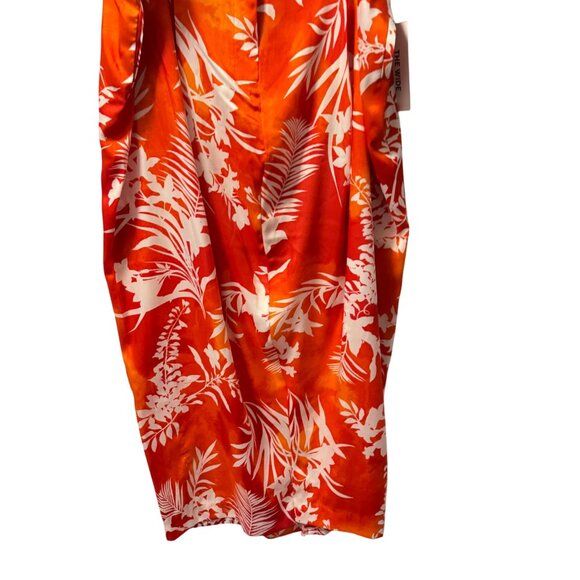 Ella Rafaella Tropical Print Skirt Sz 3X Orange & White Polyester. NWT - Picture 12 of 12